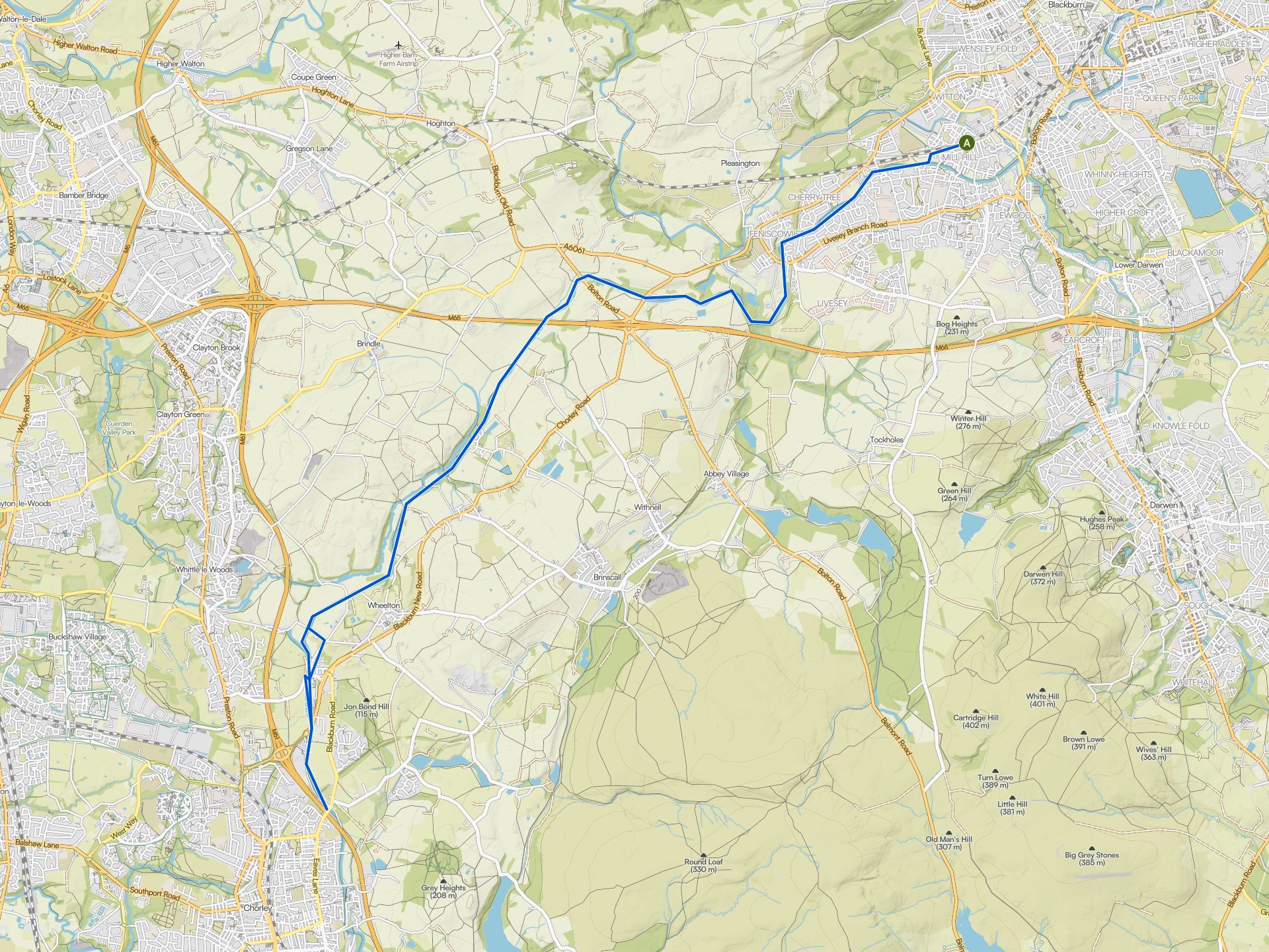 The best cycling routes in Blackburn with Darwen | Komoot